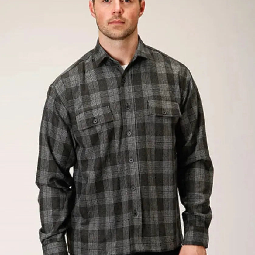 Tin Haul Stormy Plaid - Men's Shirt Jacket - Hatcountry