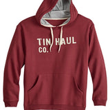 Tin Haul Text Logo (Red) - Men's Hoodie Sweatshirt
