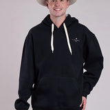 Tin Haul Antique White Logo (Black) - Men's Hoodie Sweatshirt