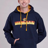 Tin Haul Bar and Anvil Logo (Navy) - Men's Hoodie Sweatshirt
