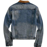 Tin Haul Suede Collar (Light Wash) - Men's Denim Jacket