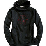 Tin Haul Red Teepee Print (Grey) - Women's Hoodie Sweatshirt