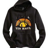 Tin Haul Night Sky Print (Black) - Women's Hoodie Sweatshirt