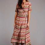 Stetson Sunset Serape Aztec Print - Women's Long Dress - Hatcountry