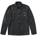 Stetson Leather Western Shirt Jacket (Black) - Men's Leather Jacket - Hatcountry