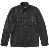 Stetson Leather Western Shirt Jacket (Black) - Men's Leather Jacket - Hatcountry
