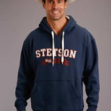 Stetson 1865 Applique (Navy) - Men's Hoodie Sweatshirt