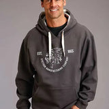 Stetson Tribal Spirit (Grey) - Men's Hoodie Sweatshirt