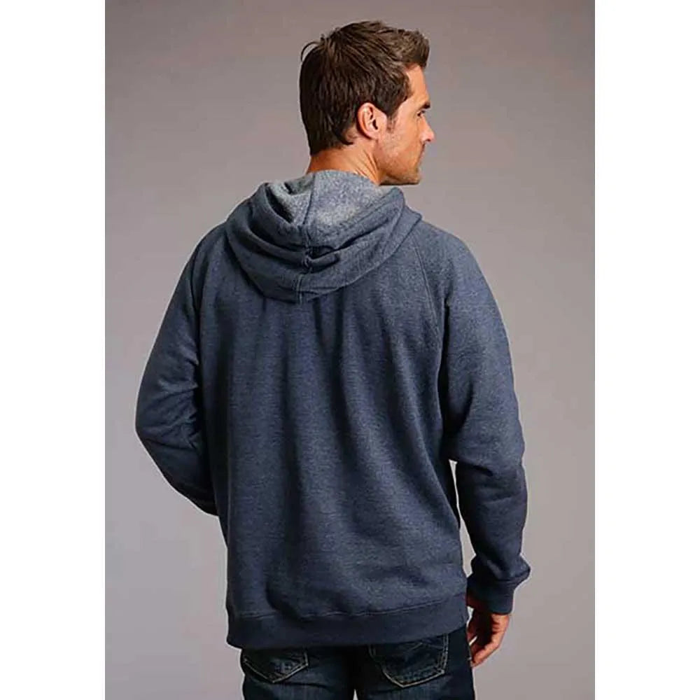 Stetson Large Star Logo (Navy Heather) - Men's Hoodie Sweatshirt - Hatcountry
