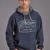 Stetson Quality Western Goods (Navy) - Men's Hoodie Sweatshirt