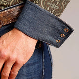 Stetson 1824 Grandiose Paisley (Brown) - Men's Western Shirt