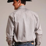 Stetson Diamond Geo (Grey) - Men's Western Shirt - Hatcountry