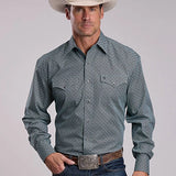 Stetson 2867 Forest Mosaic (Green) - Men's Western Shirt