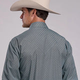 Stetson 2867 Forest Mosaic (Green) - Men's Western Shirt