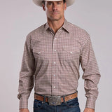 Stetson 2872 Diamond Geo (Red) - Men's Western Shirt