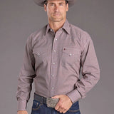 Stetson 2392 Garnet Geo (Wine) - Men's Western Shirt