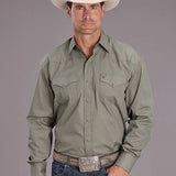 Stetson 2517 Smoke Diamonds (Grey) - Men's Western Shirt