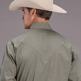 Stetson 2517 Smoke Diamonds (Grey) - Men's Western Shirt