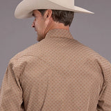 Stetson 2516 Spice Mosaic (Brown) - Men's Western Shirt