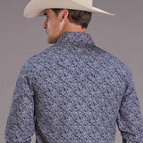 Stetson 2523 Vintage Prairie (Blue) - Men's Western Shirt