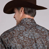 Stetson 2575 Fall Paisley (Brown) - Men's Western Shirt