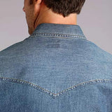 Stetson 3852 Classic Denim (Blue) - Men's Western Shirt