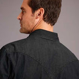 Stetson Modern Denim (Black) - Men's Western Shirt