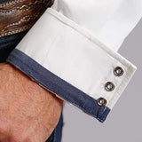 Stetson 0158 Optic Poplin (White) - Men's Western Shirt