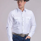 Stetson 2768 Soft Oxford (White) - Men's Western Shirt
