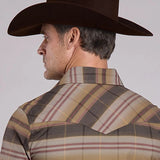 Stetson 2680 Serape Plaid (Brown) - Men's Western Shirt