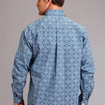 Stetson Royal Baroque (Blue) - Men's Western Shirt - Hatcountry