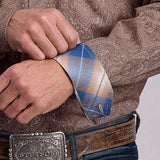 Stetson 3071 Highland Paisley (Brown) - Men's Button Up Shirt
