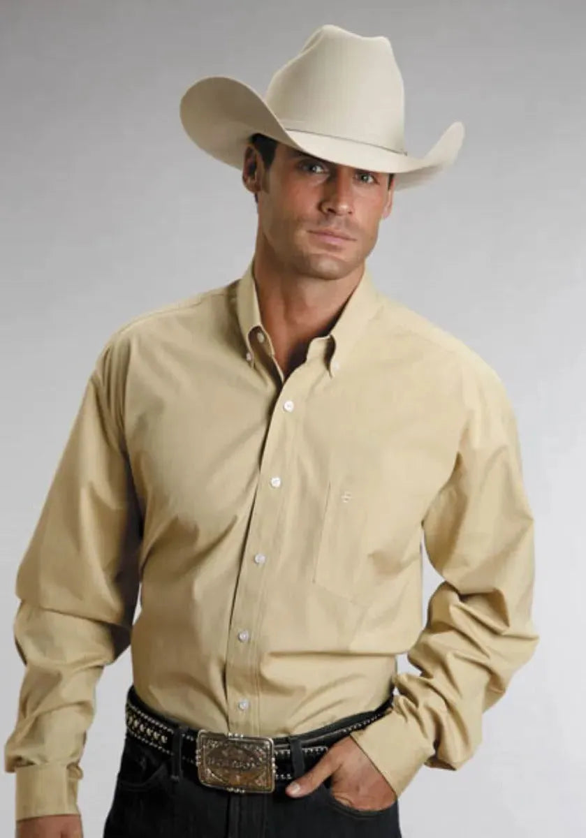 Stetson Golden West (Yellow) - Men's Western Shirt - Hatcountry
