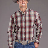 Stetson 2398 Diamond Ranch (Wine) - Men's Western Shirt