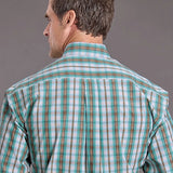 Stetson 2397 Vintage Plaid (Green) - Men's Western Shirt