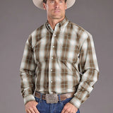 Stetson 2399 Sandy Ombre (Brown) - Men's Western Shirt
