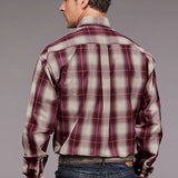 Stetson 2038 Chianti Ombre (Wine) - Men's Western Shirt