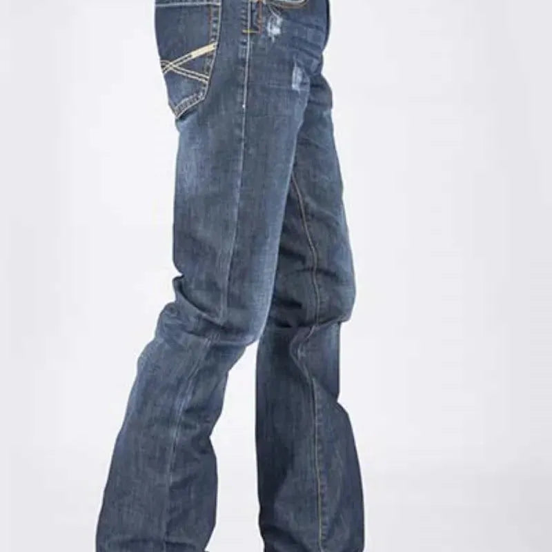 Stetson 1014 Fit Destructed (Dark Wash) - Men's Jeans - Hatcountry