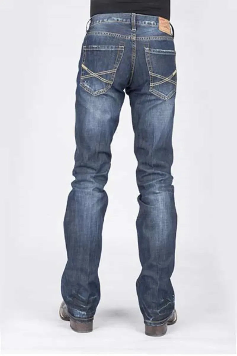 Stetson 1014 Fit Destructed (Dark Wash) - Men's Jeans - Hatcountry