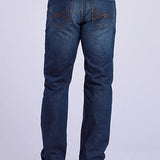 Stetson 1210 Straight Fit (Orange/Dark Wash) - Men's Jeans