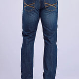 Stetson 1210 Straight Fit (Brown/Dark Wash) - Men's Jeans