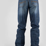Stetson 1312 Fit Pocket Stitching (Dark Wash) - Men's Jeans
