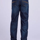 Stetson 1520 Straight Leg Fit Zig Zag Pockets (Dark Wash) - Men's Jeans
