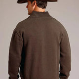 Stetson Ombre Boarder (Brown) - Men's Wool Blended Sweater - Hatcountry