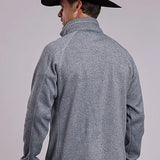 Stetson 3233 Bonded Knit (Navy) - Men's Quarter Zip Sweater