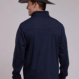 Stetson 3240 Honeycomb Knit (Navy) - Men's Sweater