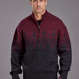 Stetson 2308 Quarter Zip (Red) - Men's Sweater
