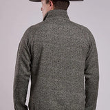 Stetson 2800 Quarter Zip (Olive) - Men's Knit Sweater