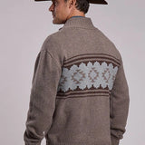 Stetson 3181 Serape Horse (Brown) - Men's Cardigan Sweater