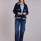 Stetson 3177 Cowgirl Cardigan (Navy) - Women's Knit Sweater